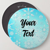 Crystal Snowflakes Pattern Button (Vorne & Hinten)