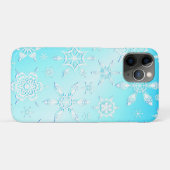 Crystal Snowflakes Pattern Case-Mate iPhone Hülle (Rückseite (Horizontal))
