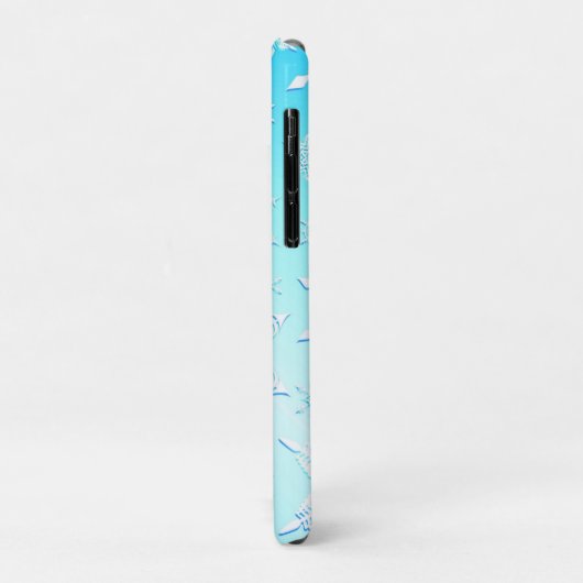 Crystal Snowflakes Pattern Case-Mate iPhone Hülle (Hinten/Links)