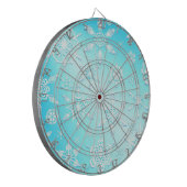 Crystal Snowflakes Pattern Dartscheibe (Vorderseite Links)