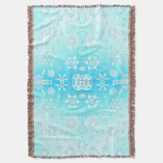 Crystal Snowflakes Pattern Decke (Vorderseite Vertikal)