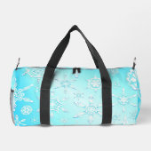 Crystal Snowflakes Pattern Duffle Bag (Rückseite)