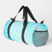 Crystal Snowflakes Pattern Duffle Bag (Rechte Ecke)