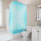 Crystal Snowflakes Pattern Duschvorhang (Beispiel)