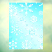 Crystal Snowflakes Pattern Fensteraufkleber (Blatt 3)