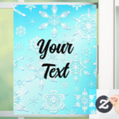 Crystal Snowflakes Pattern Fensteraufkleber (Zuhause)