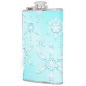 Crystal Snowflakes Pattern Flachmann (Links)