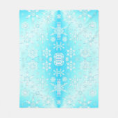 Crystal Snowflakes Pattern Fleecedecke (Vorderseite)
