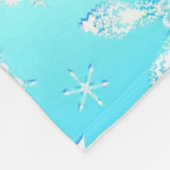 Crystal Snowflakes Pattern Fleecedecke (Ecke)