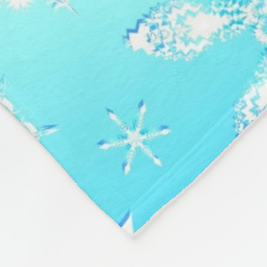 Crystal Snowflakes Pattern Fleecedecke (Ecke)
