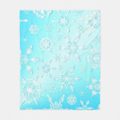 Crystal Snowflakes Pattern Fleecedecke (Vorderseite)