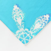 Crystal Snowflakes Pattern Fleecedecke (Ecke)