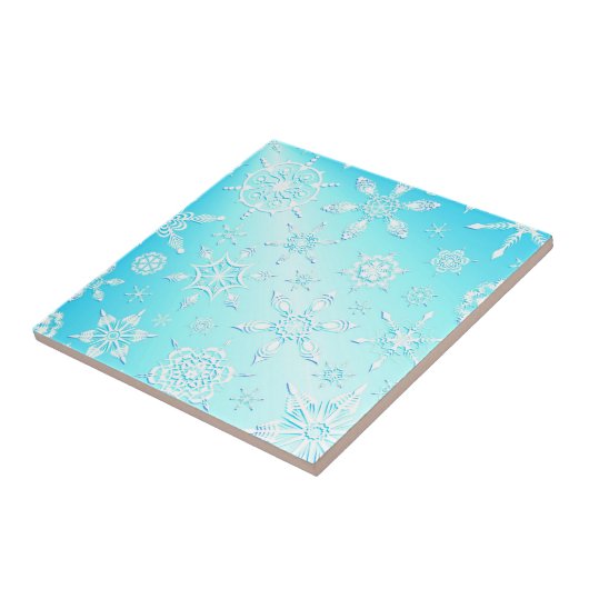 Crystal Snowflakes Pattern Fliese (Seite)