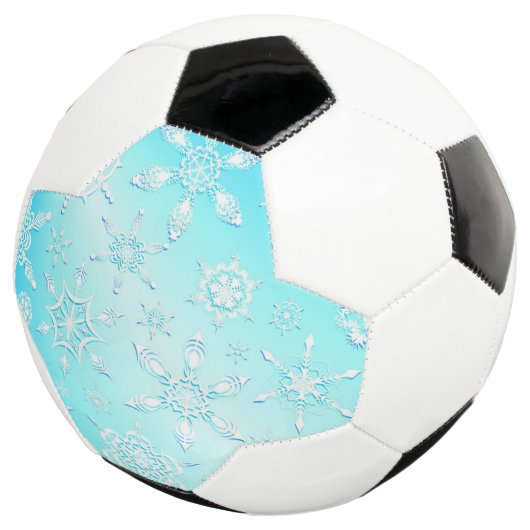 Crystal Snowflakes Pattern Fußball (Dreiviertel)