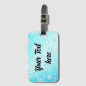 Crystal Snowflakes Pattern Gepäckanhänger (Vorderseite Vertikal)