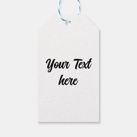 Crystal Snowflakes Pattern Geschenkanhänger (Rückseite)