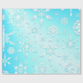 Crystal Snowflakes Pattern Geschenkpapier (Flach)