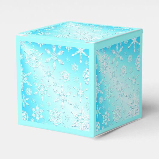 Crystal Snowflakes Pattern Geschenkschachtel (Vorderseite)