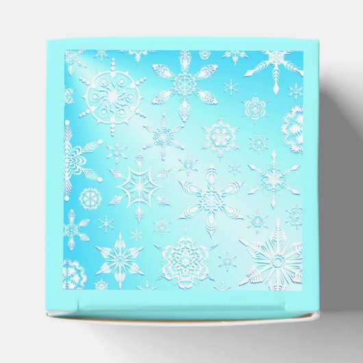 Crystal Snowflakes Pattern Geschenkschachtel (Oben)