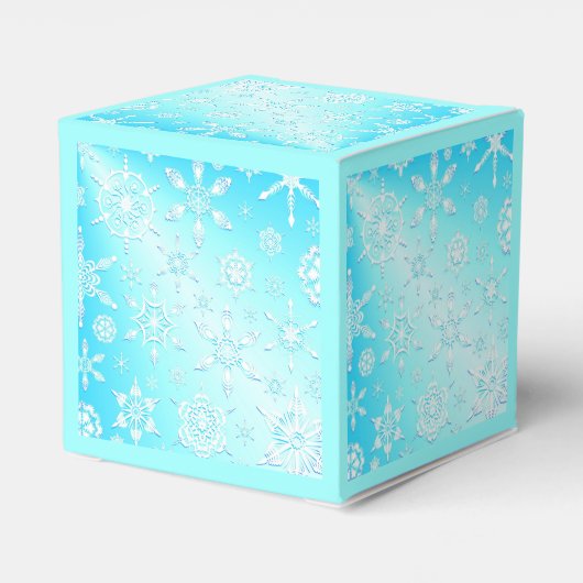 Crystal Snowflakes Pattern Geschenkschachtel (Rückseite)