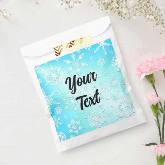 Crystal Snowflakes Pattern Geschenktütchen (Versiegelt)