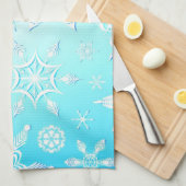 Crystal Snowflakes Pattern Geschirrtuch (Viertel Falte)