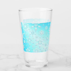 Crystal Snowflakes Pattern Glas