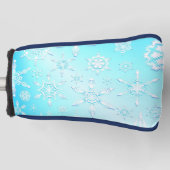 Crystal Snowflakes Pattern Golf Headcover (Vorderseite)
