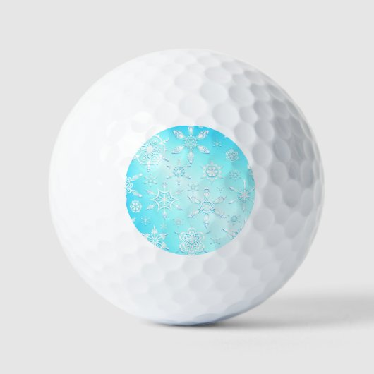 Crystal Snowflakes Pattern Golfball (Vorderseite)