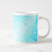Crystal Snowflakes Pattern Jumbo-Tasse (Rechts)