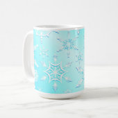 Crystal Snowflakes Pattern Kaffeetasse (Vorderseite Links)