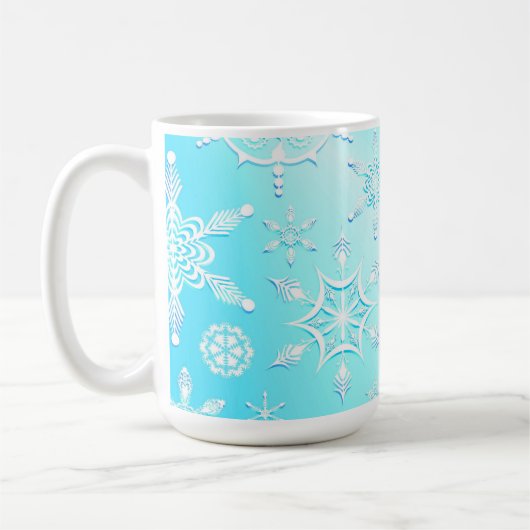 Crystal Snowflakes Pattern Kaffeetasse (Links)