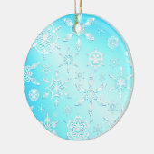 Crystal Snowflakes Pattern Keramik Ornament (Links)