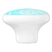 Crystal Snowflakes Pattern Keramikknauf (Seitenansicht)