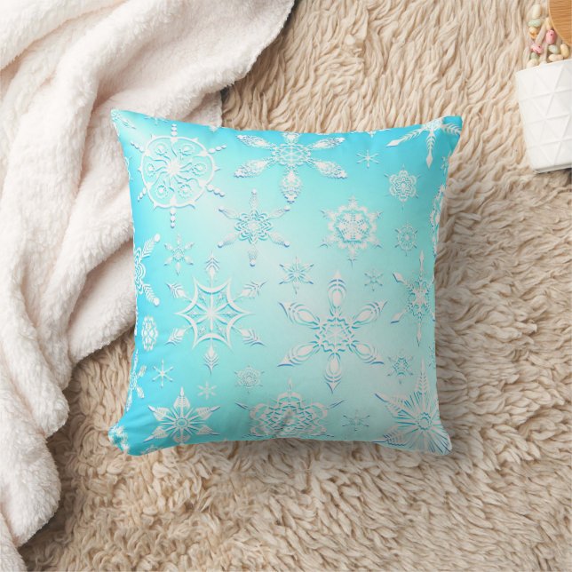 Crystal Snowflakes Pattern Kissen (Decke)