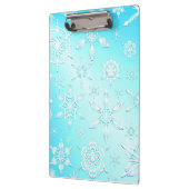 Crystal Snowflakes Pattern Klemmbrett (Links)