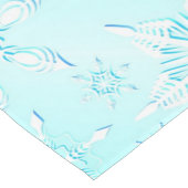 Crystal Snowflakes Pattern Kurzer Tischläufer (Ecke)