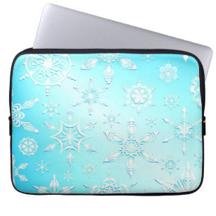 Crystal Snowflakes Pattern Laptopschutzhülle