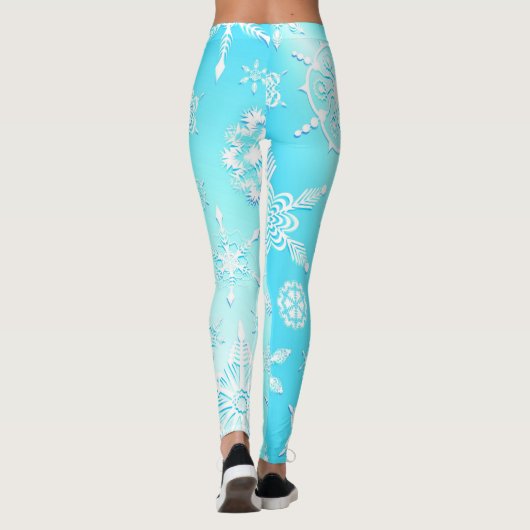 Crystal Snowflakes Pattern Leggings (Rückseite)