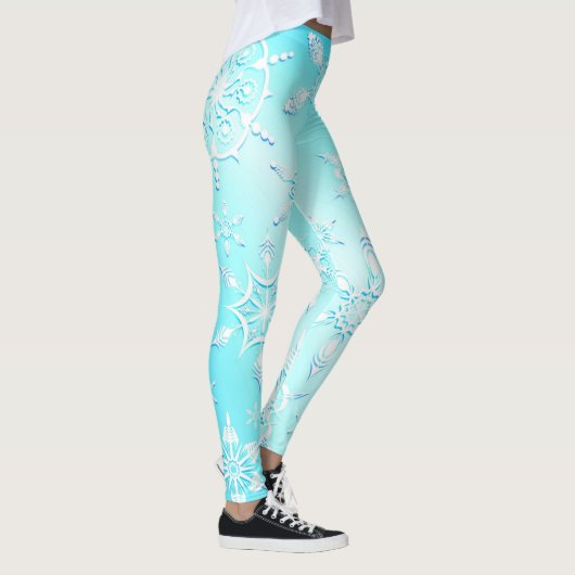 Crystal Snowflakes Pattern Leggings (Rechts)