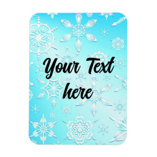 Crystal Snowflakes Pattern Magnet
