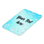 Crystal Snowflakes Pattern Magnet (Linke Seite)