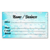 Crystal Snowflakes Pattern Magnetische Visitenkarte (Vorderseite)