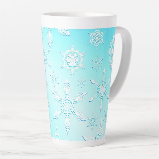 Crystal Snowflakes Pattern Milchtasse (Rechte Ecke)