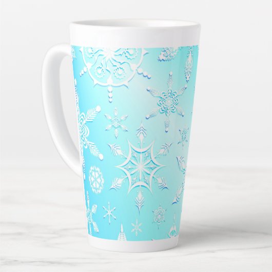 Crystal Snowflakes Pattern Milchtasse (Linke Ecke)