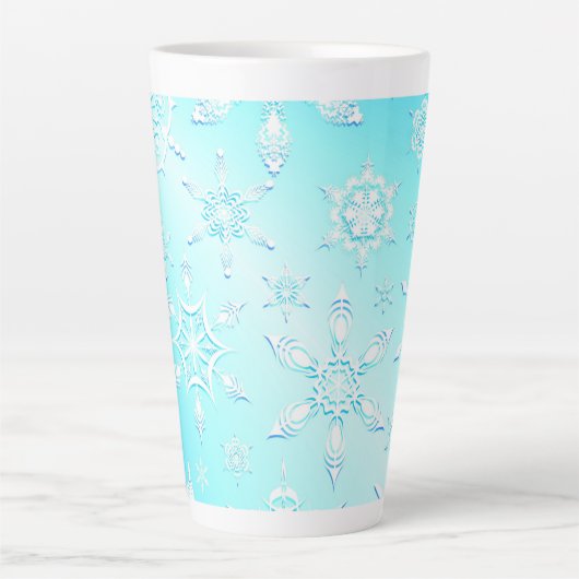 Crystal Snowflakes Pattern Milchtasse (Vorderseite)