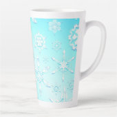 Crystal Snowflakes Pattern Milchtasse (Rechts)