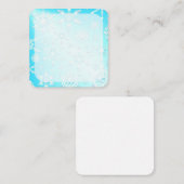 Crystal Snowflakes Pattern Mitteilungskarte (Vorne/Hinten)