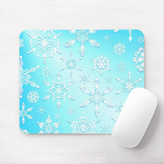 Crystal Snowflakes Pattern Mousepad (Mit Mouse)