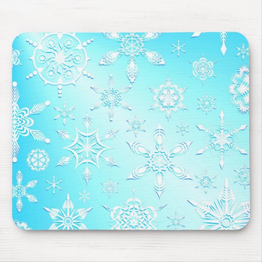 Crystal Snowflakes Pattern Mousepad (Vorne)